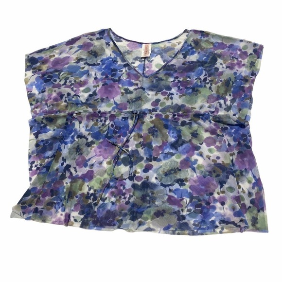 SWEET Pea Motherhood Maternity Floral Blouse Large - Picture 7 of 11